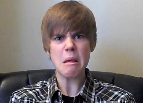 Justin Bieber - eww face