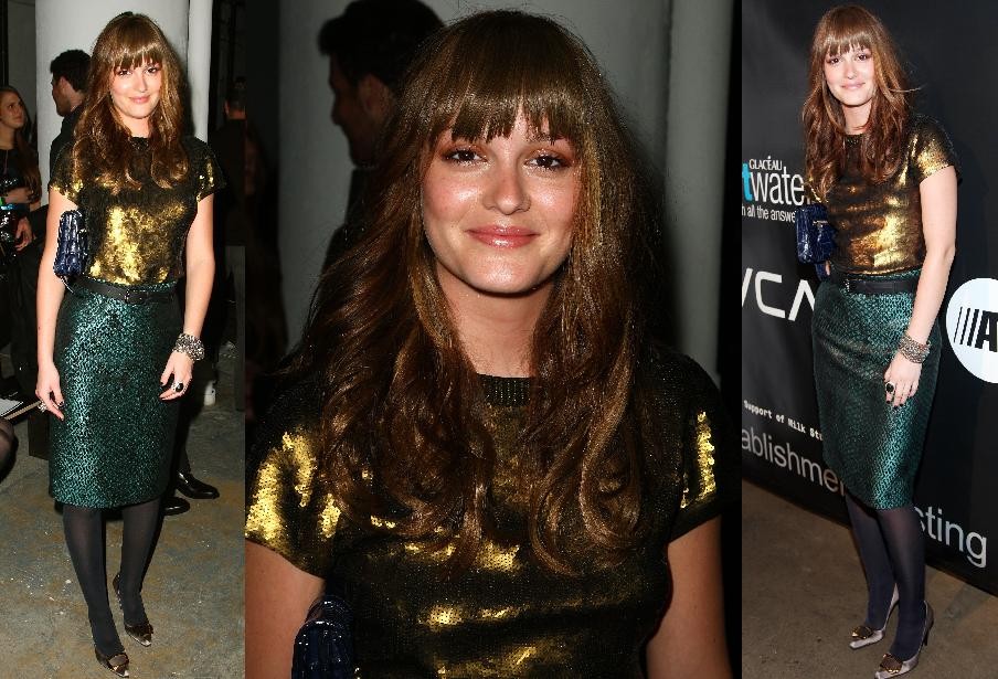 Leighton Meester with bangs
