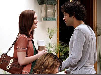 Leighton Meester with Adrian Gr...