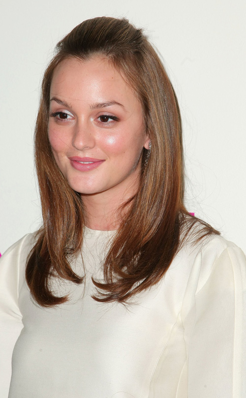 Leighton with straight hair