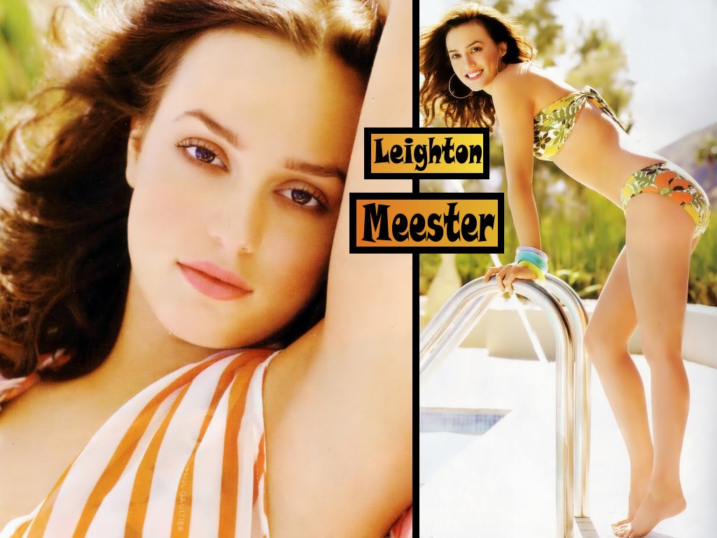 Leighton Meester wearing a sexy...