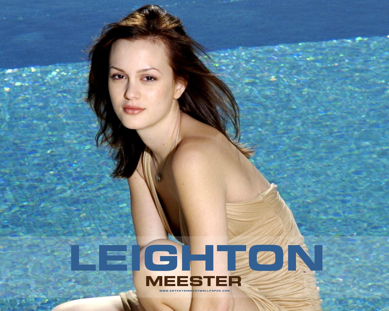 Leighton Meester by the water