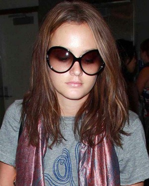 Leighton Meester wearing stylis...
